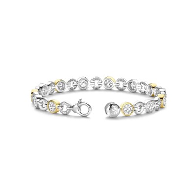 Bracelet Ti Sento en argent doré et oxyde de zirconium