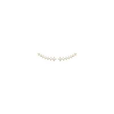 Boucles d'oreilles en plaqué or et oxyde de zirconium