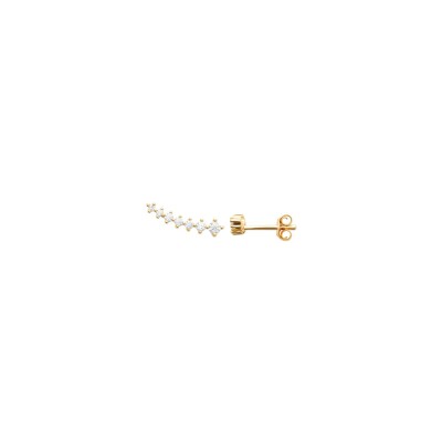 Boucles d'oreilles en plaqué or et oxyde de zirconium