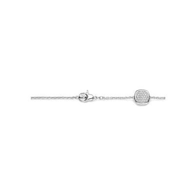 Bracelet Ti Sento en argent plaqué platine et oxyde de zirconium