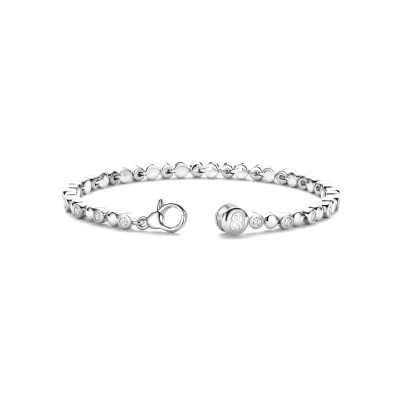 Bracelet Ti Sento en argent plaqué platine et oxyde de zirconium