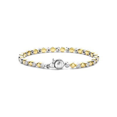 Bracelet Ti Sento en argent doré et oxyde de zirconium