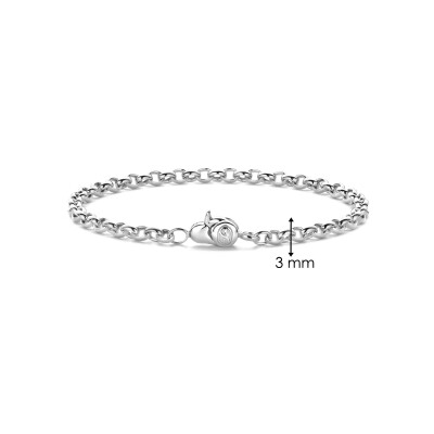 Bracelet Ti Sento en argent plaqué platine