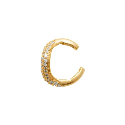 Boucles d'oreilles en plaqué or et oxyde de zirconium