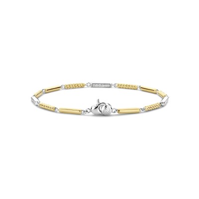 Bracelet Ti Sento en argent doré et oxyde de zirconium