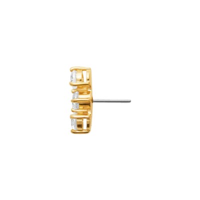 Boucles d'oreilles en plaqué or et oxyde de zirconium