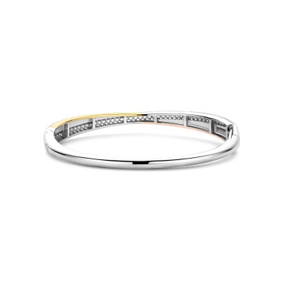 Bracelet Ti Sento en argent plaqué platine, argent plaqué or jaune, rose et oxyde de zirconium