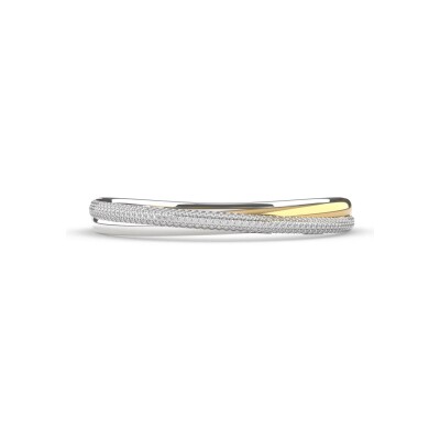 Bracelet Ti Sento en argent doré et oxyde de zirconium