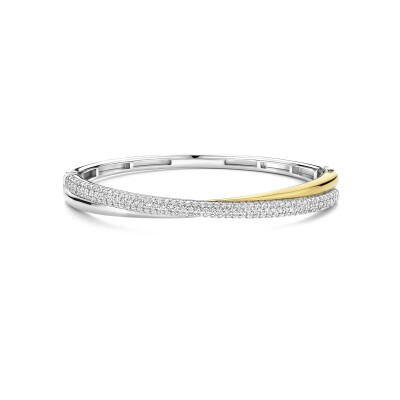 Bracelet Ti Sento en argent doré et oxyde de zirconium