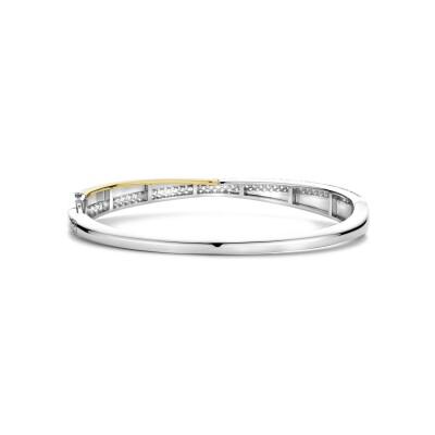 Bracelet Ti Sento en argent doré et oxyde de zirconium