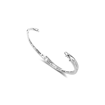 Bracelet Ti Sento en argent plaqué platine et oxyde de zirconium