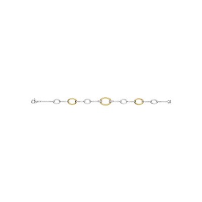 Bracelet Ti Sento en argent doré et oxyde de zirconium