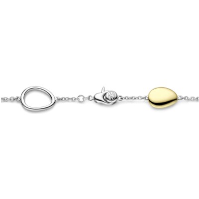 Bracelet Ti Sento en argent doré et cristal synthétique