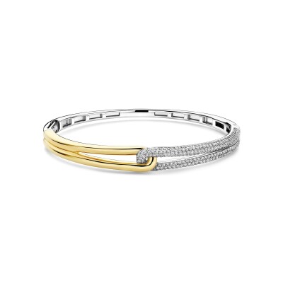 Bracelet Ti Sento en argent doré et oxyde de zirconium