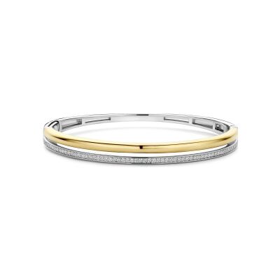 Bracelet Ti Sento en argent doré et oxyde de zirconium