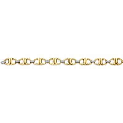 Bracelet Ti Sento en argent doré et oxyde de zirconium