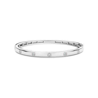 Bracelet Ti Sento en argent plaqué platine et oxydes de zirconium