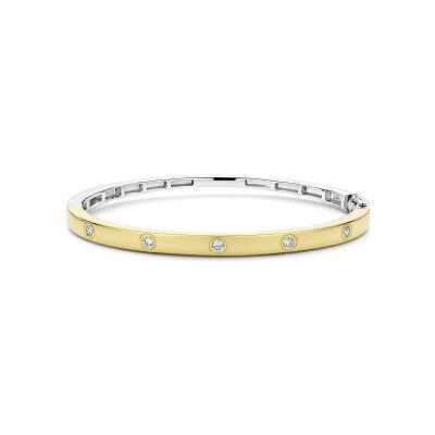 Bracelet Ti Sento en argent doré et oxyde de zirconium