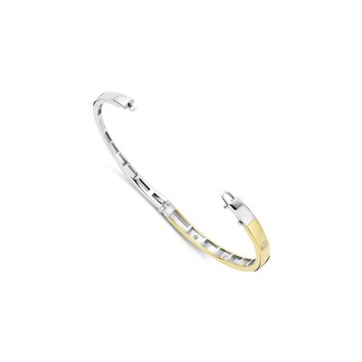 Bracelet Ti Sento en argent doré et oxyde de zirconium