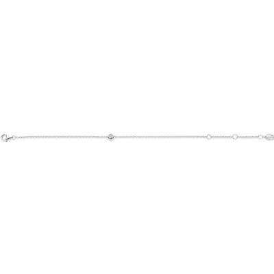 Bracelet Ti Sento en argent plaqué platine et oxyde de zirconium