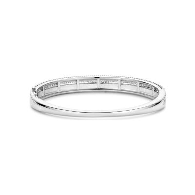 Bracelet Ti Sento en argent plaqué platine et oxyde de zirconium