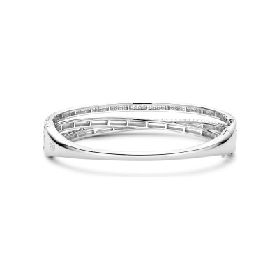 Bracelet Ti Sento en argent plaqué platine et oxyde de zirconium