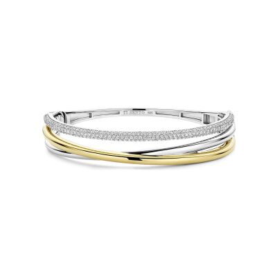 Bracelet Ti Sento en argent doré et oxyde de zirconium
