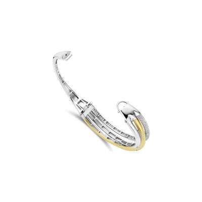 Bracelet Ti Sento en argent doré et oxyde de zirconium