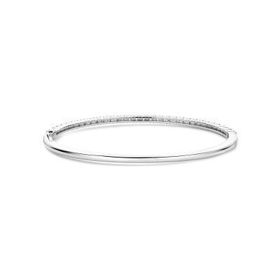 Bracelet Ti Sento en argent plaqué platine et oxyde de zirconium
