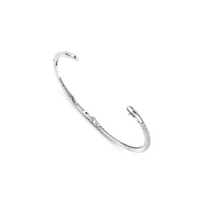 Bracelet Ti Sento en argent plaqué platine et oxyde de zirconium