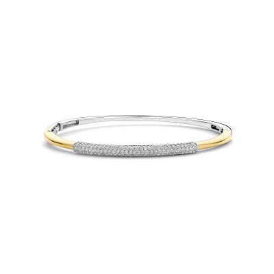 Bracelet Ti Sento en argent doré et oxydes de zirconium