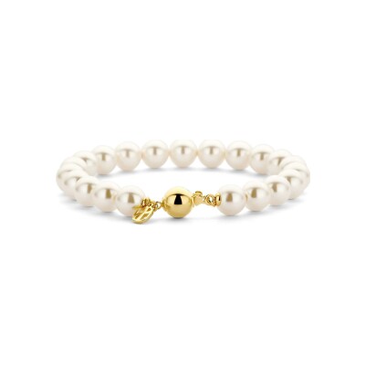 Bracelet Ti Sento en argent doré et perle d'imitation