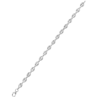 Collier maille grain-café en argent