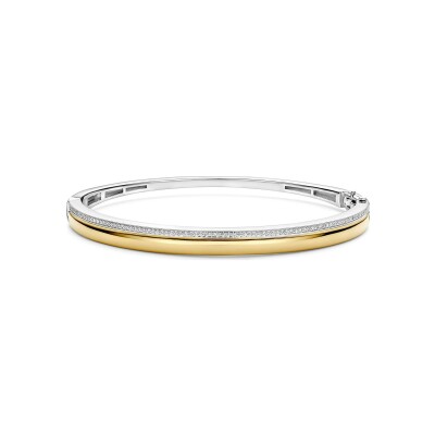 Bracelet Ti Sento en argent doré et oxydes de zirconium
