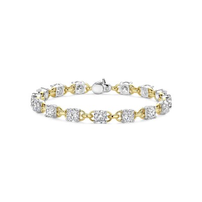 Bracelet Ti Sento en argent doré et oxydes de zirconium