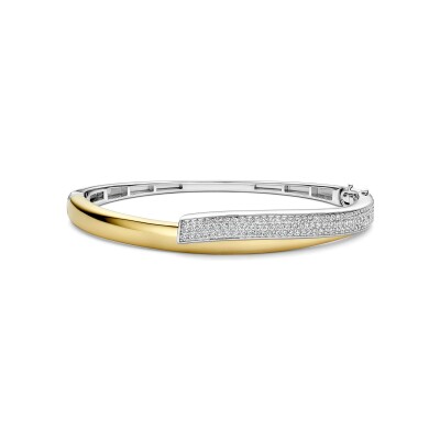 Bracelet Ti Sento en argent doré et oxydes de zirconium