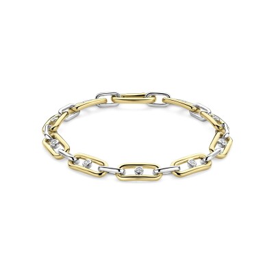 Bracelet Ti Sento en argent doré et oxydes de zirconium