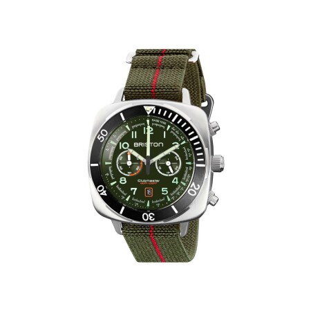 Montre Briston Clubmaster Outdoor Acier - Vert 23144.S.O.16.EGA