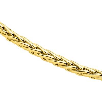 Chaîne maille palmier en or jaune, taille 45cm