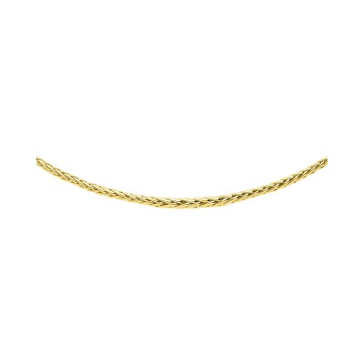 Chaîne maille palmier en or jaune