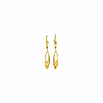 Boucles d'oreilles pendantes en or jaune