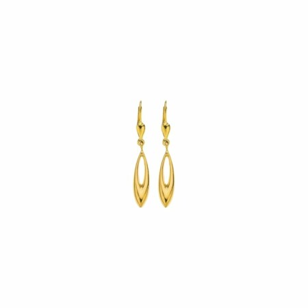 Boucles d'oreilles pendantes en or jaune