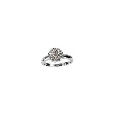 Bague en or blanc et diamant