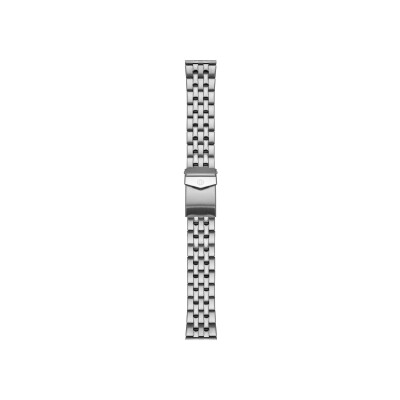 Bracelet montre Rochet Argos en acier maille paillasson poli et satiné, anse tube - 20mm