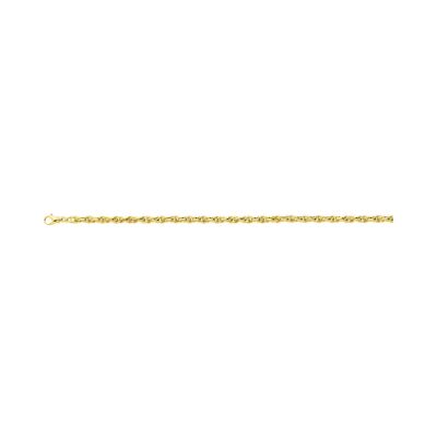 Chaîne maille forçat double en or jaune