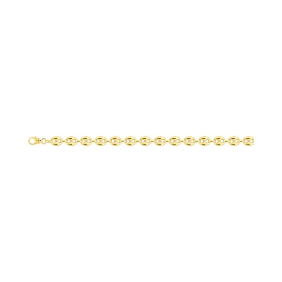 Bracelet maille marine creuse en or jaune, taille 18 cm
