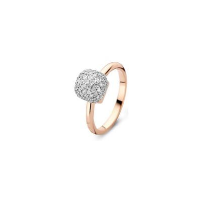 Bague BIGLI Mini Sweety en or rose, diamants