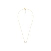 Collier Morganne Bello Bouquet en or jaune, nacre blanche, quartz rose et diamants