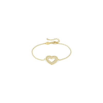 Bracelet Nomination Italy Lovecloud en or jaune, argent et oxydes de zirconium