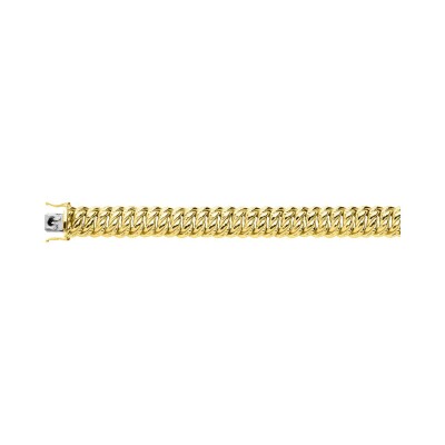 Chaîne américaine droite en or jaune, 20cm